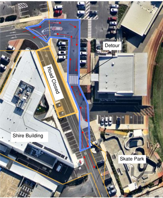 The Shire of Dardanup has approved a traffic management plan for the temporary closure of a section of Council Drive in Eaton, scheduled to start this Thursday, 22 August, for three weeks.