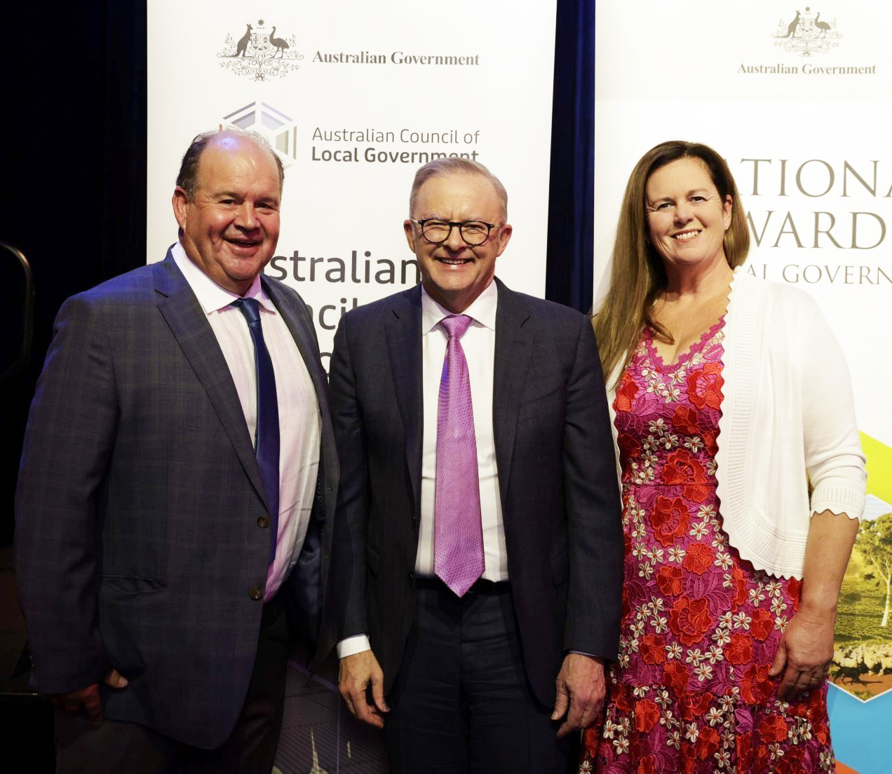 Photo: Shire of Dardanup President Tyrrell Gardiner and Deputy Shire President Ellen Lilly met Australian Prime Minister Anthony Albanese in Canberra last week.