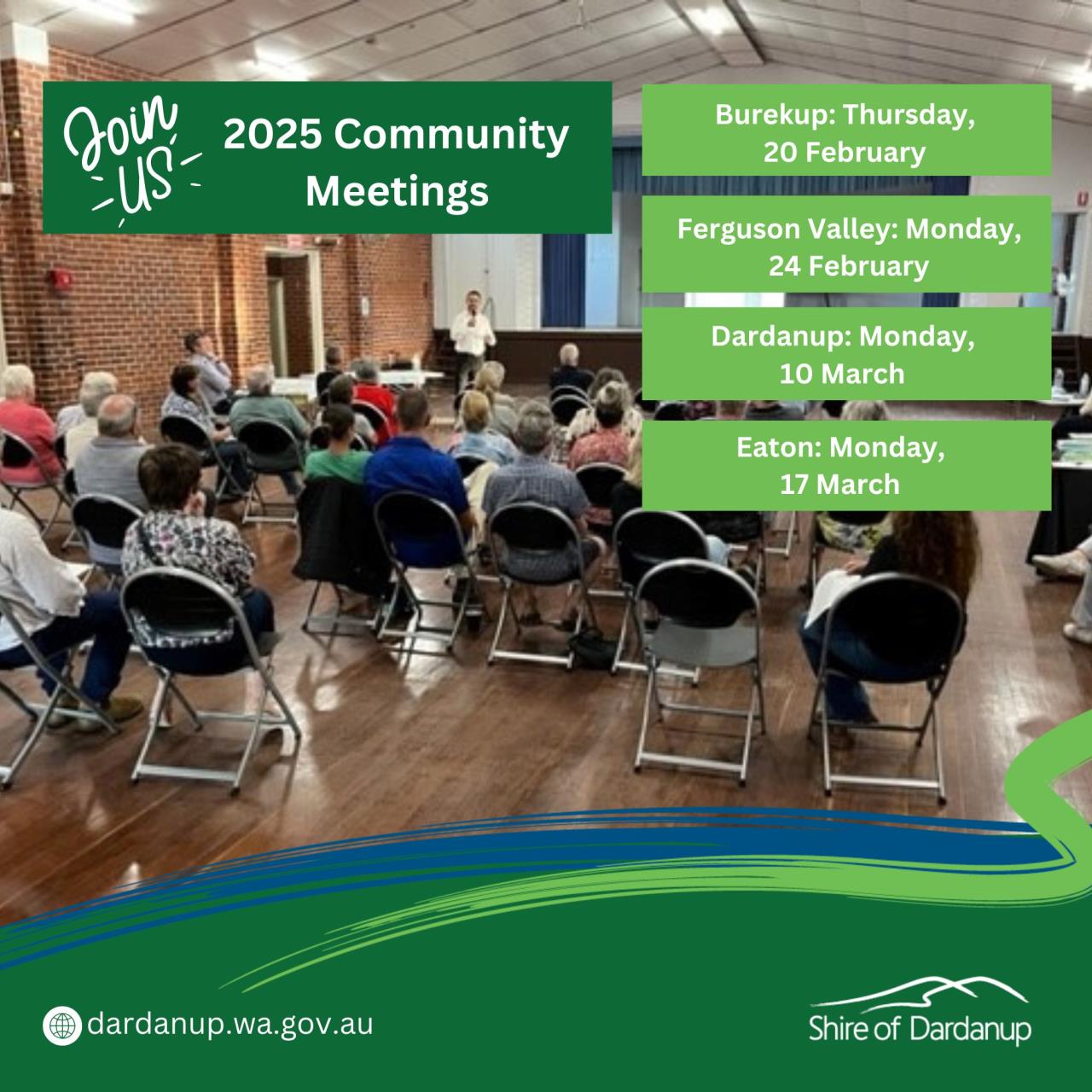 Community meetings to strengthen engagement