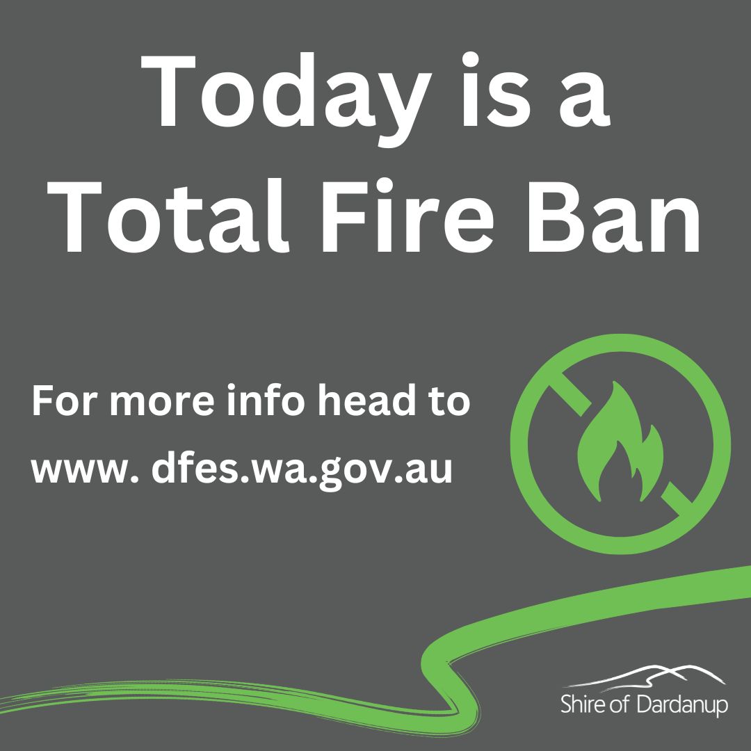  Total Fire Ban declared today, 19 December