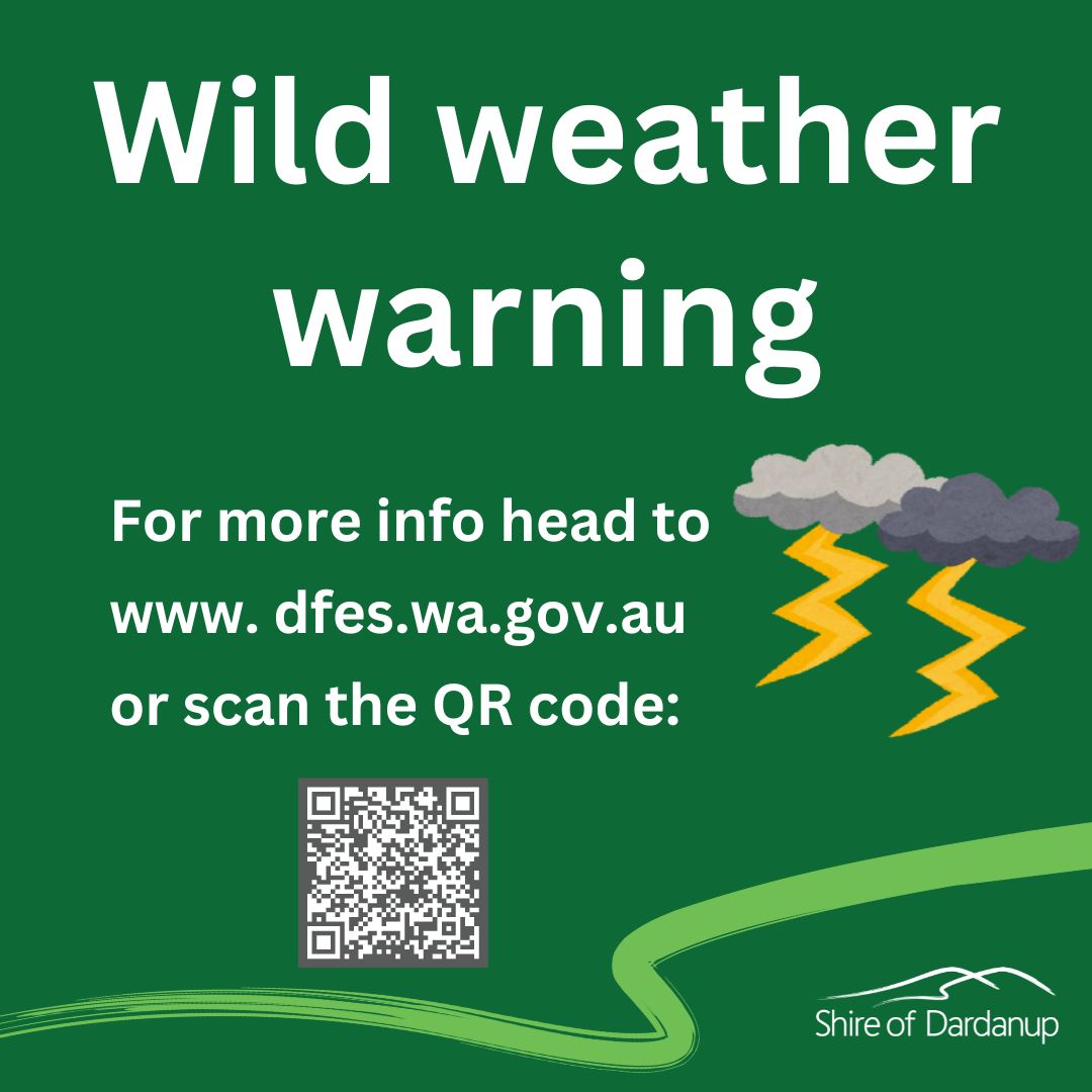 Wild weather warning for South West WA